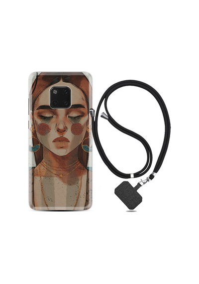 Huawei Mate 20 Pro Kılıf Boyun Askılı Woman Maniplatiun 1362