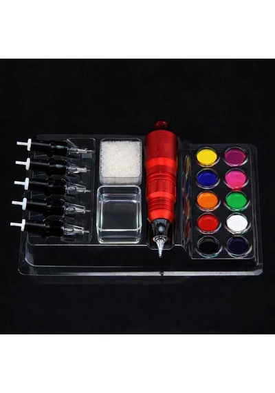 Ink Tray Dövme Boya Pota Organizer 20'li Steril Setup Seti