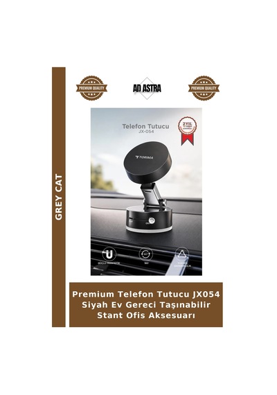 Premium Telefon Tutucu Jx054 Siyah Ev Gereci Taşınabilir Stant Ofis Aksesuarı