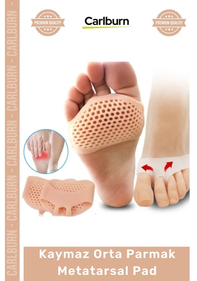 Hava Delikli Ayakkabı Destekli Ön Ayak Orta Parmak Metatarsal Pad