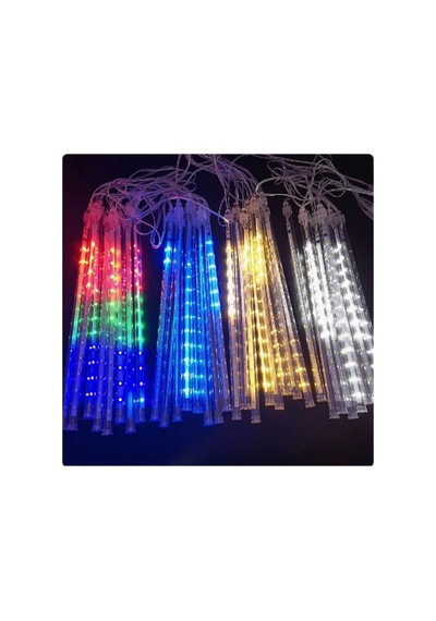 Kayan Rgb Karışık Renkli Işıklar Meteor Yağmur Led Akar Led Dış Mekan Parti Yılbaşı Işık
