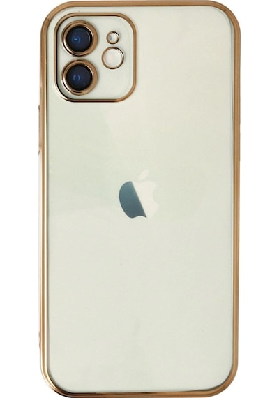 Apple İphone Uyumlu 11 Kılıf Razer Lensli Silikon - Gold Çok Renkli