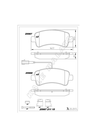 Disk Fren Balatası Arka Jumper 2.0d/2.2d3.0d 04/06 Ducato 40 2.3d-boxer 2.0d/2.2d/3.0d 77367094-1612434080