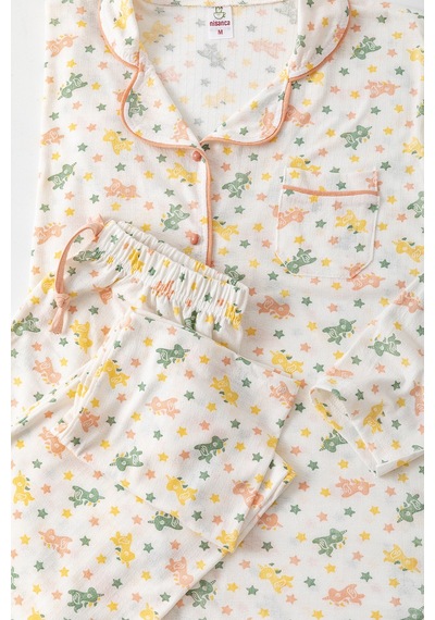 Nisanca Uzun Kol Gömlek Yaka Kadın Pinterest Pijama Takımı - Mevsimlik Kadın Pijama- Geniş Beden Aralığı Karışık Nisanca Uzun Kol Gömlek Yaka Kadın Pinterest Pijama Takımı - Mevsimlik Kadın Pijama- Geniş Beden Aralığı Karışık