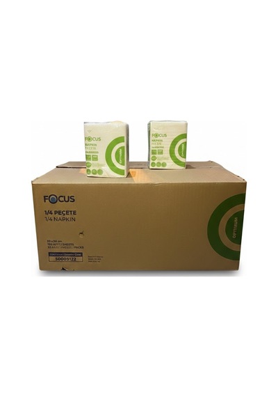 Focus Kare Peçete, Servis Peçete 20x24 Cm 32 Paket Her Paket 100 Adet, Toplam 3200 Adet