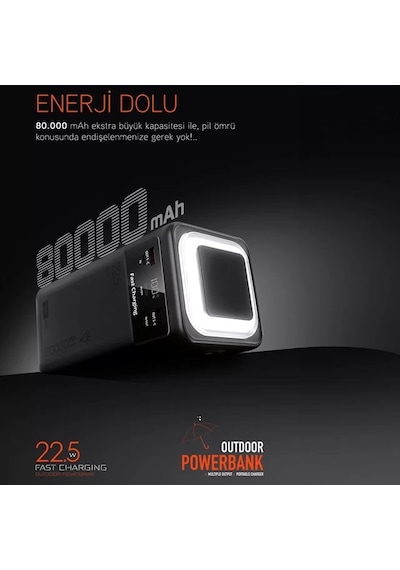 Pd80 Pd22.5w 80.000 Mah Dijital Göstergeli