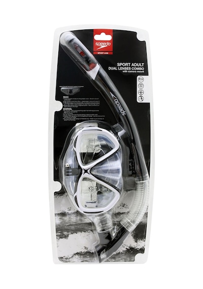 Speedo Kamera Takılabilir Şnorkel Set Çok Renkli