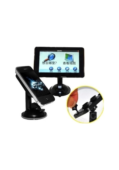 Araç İçi Telefon-tablet-navigasyon Tutucu- 8 Vantuzlu Döner Başlıklı