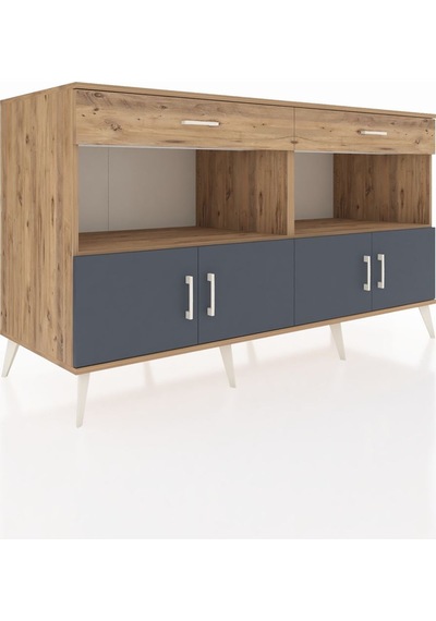 Kronos Konsol 2 Raflı 2 Çekmeceli 4 Kapaklı 176x59x99 Çam-antrasi Çam-antrasit/çam Kronos Konsol 2 Raflı 2 Çekmeceli 4 Kapaklı 176x59x99 Çam-antrasi Çam-antrasit/çam