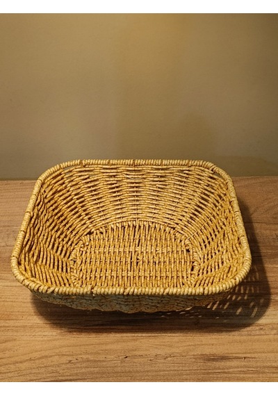 Küçük Boy Hasır Rattan Yuvarlak Sunumluk / Meyve Sepeti / Ekmeklik Diğer