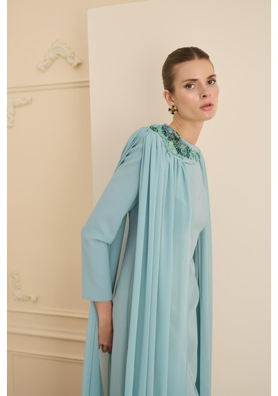 Senna Reneta Dress Mint Yeşil