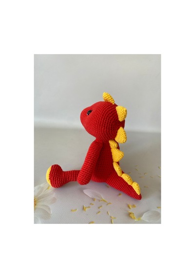 Adenya Sepeti El Emeği Örgü Dinazor Taraftar Dino Gs Amiğgurumi Oyuncak Çok Renkli