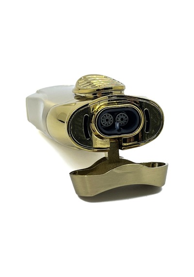 Parmida Gold 3 Ü 1 Arada Lüks Puro Çakmağı Entegre Punch Delici Sarı