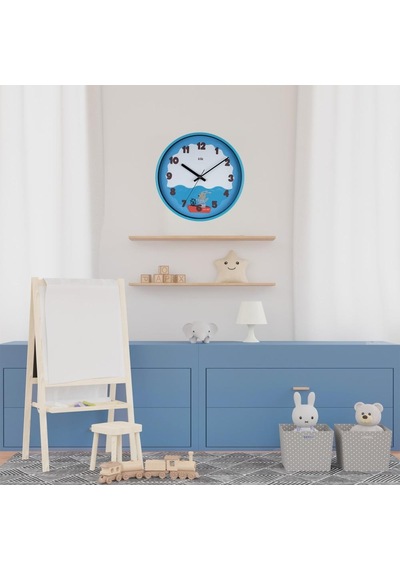 Klik Slim Deniz Çocuk Odası Duvar Saati Çok Renkli