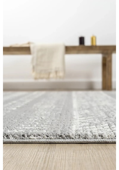 Seyran Halı Puffy 1005 Gri Polyester Makine Halısı