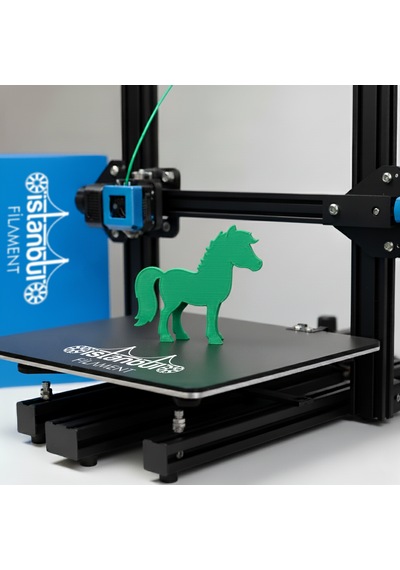 İstanbul Filament 3d Baskı Pla Filament Yeşil Renk 1 Kg Ø 1,75mm 0,05 Mm Bambu Lab Uyumludur 1.75mm