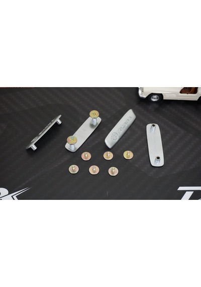 Skoda Logo Krom Metal Paspas Vidalı Logo 4 Lü Set