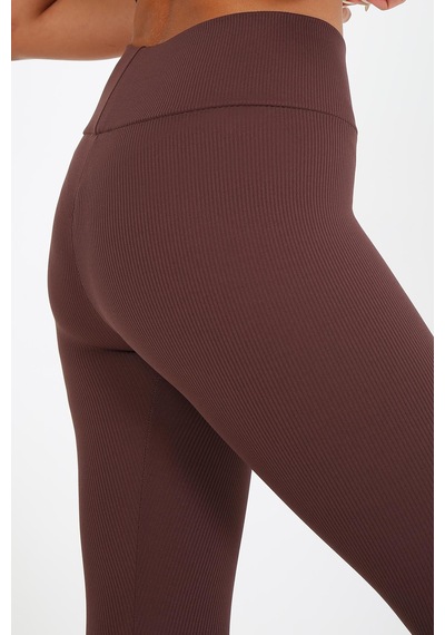 Aurafit Art-4102 Yüksek Bel Fitilli Toparlayıcı İnterlok Beli Kalın Lastikli Kadın Örme Tayt Kahverengi Aurafit Art-4102 Yüksek Bel Fitilli Toparlayıcı İnterlok Beli Kalın Lastikli Kadın Örme Tayt Kahverengi