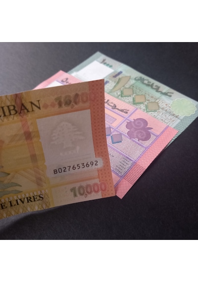 Escoines Koleksiyon 3996368f63c065d922 Lübnan 1000/5000/10.000 Livres Çil Eski Yabancı Kağıt Para