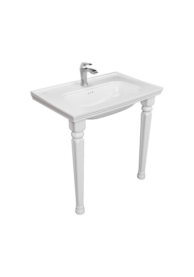Creavit Antik Dolap Uyumlu 80 Cm Lavabo Ve Ayak Seti Beyaz