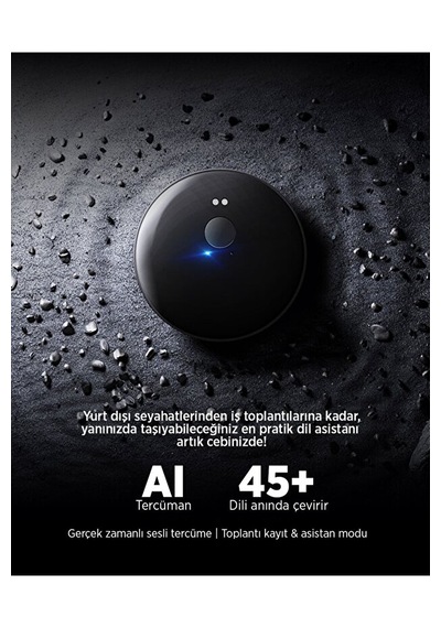 Bluetooth Yapay Zeka Sesli Çeviri Ve Fotoğraf Tanıma Cihazı Taşınabilir Dil Tercüman Asistanı 01
