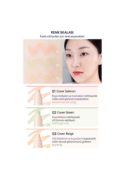 Peripera Mood Fit Pencil Concealer 001Cover Salmon