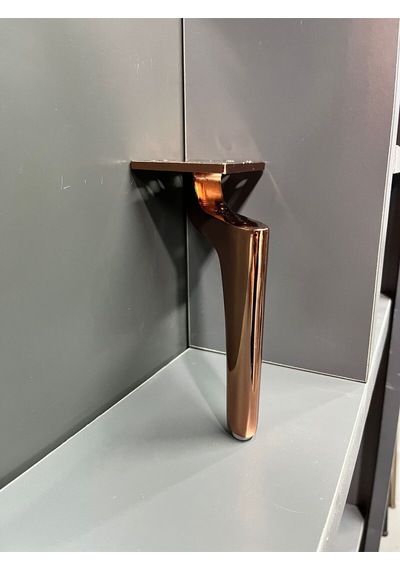 Zarif Metal Ayak 14cm Rose Koltuk Dolap Komidin Şifonyer Modern Tv Ünite Ayağı Mobilya Puf Rose