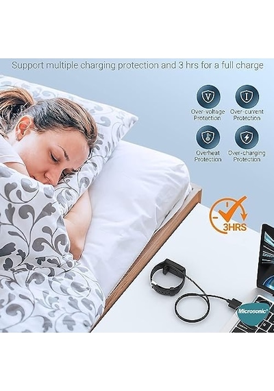 Xiaomi Smart Band 8 Manyetik Usb Şarj Kablosu Siyah