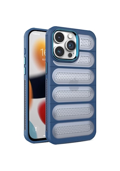 Newface Apple İphone 15 Pro Max Kılıf Airmax Silikon Kapak - Lacivert