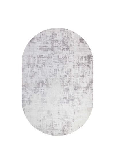 Sofistike Desen Raymond Akrilik Makine Oval Halı Ra09 Gri