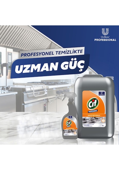 Cif Yağ Çözücü Pro Yağ Çözücü Sprey 750 Ml 3 Adet