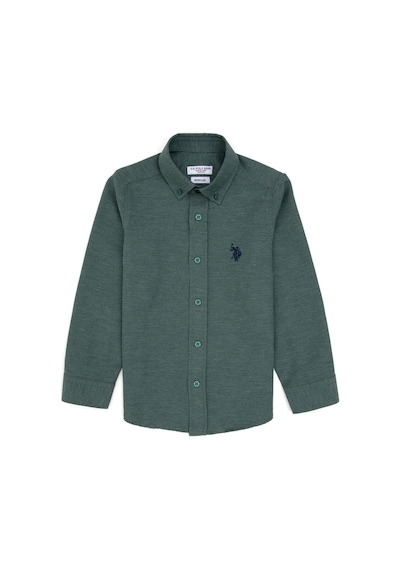U.s. Polo Assn. Erkek Çocuk Koyu Yeşil Gömlek Basic 50316801-vr079 Koyu Yesıl