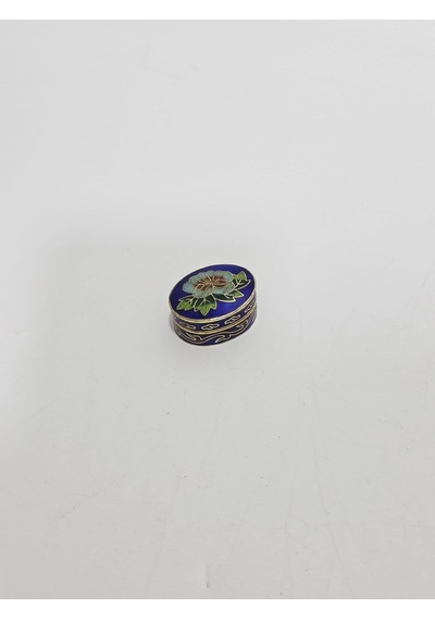Antika Cloisonne Minyatür Kutu 3,5x2,7cm 091
