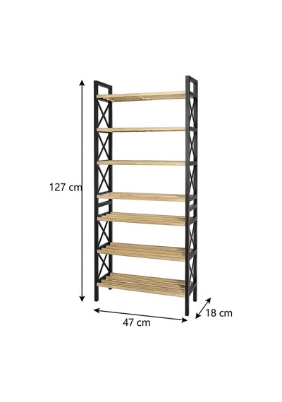 8 Katlı Çok Amaçlı Raf Ayakkabılık 47x18x127 Cm, Mdf Ve Plastik Malzeme, Kolay Kurulum Qr Kodlu, Modern Ve Dek Diğer 8 Katlı Çok Amaçlı Raf Ayakkabılık 47x18x127 Cm, Mdf Ve Plastik Malzeme, Kolay Kurulum Qr Kodlu, Modern Ve Dek Diğer