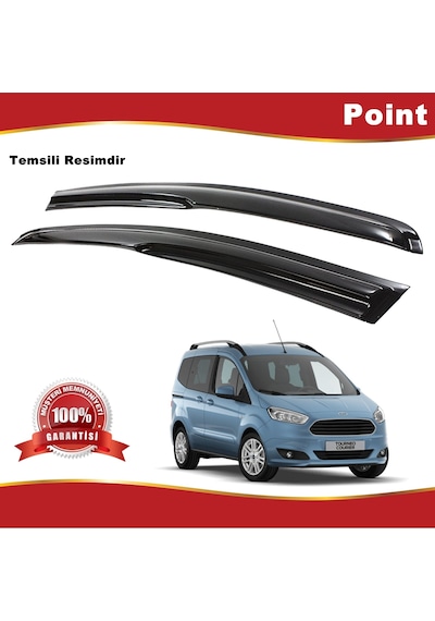 Ford Courier Mügen Cam Rüzgarlığı 2014-2020 Arası 2 Li Takım N11.24972