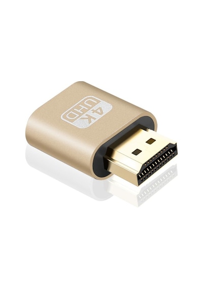 Zauss Hdmı 2.0 Uyumlu Vga Edıd Plug 4K Sanal Ekran Kartı Bi