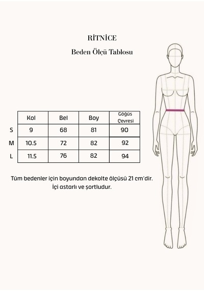 Ritnice Kadın Rory U Yaka Puantiyeli Acı Kahverengi Kısa Dokuma Elbise