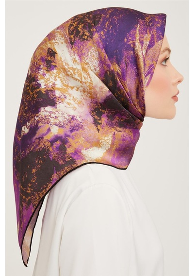 Armine Twill İpek Eşarp 23ka9015 04 Mor
