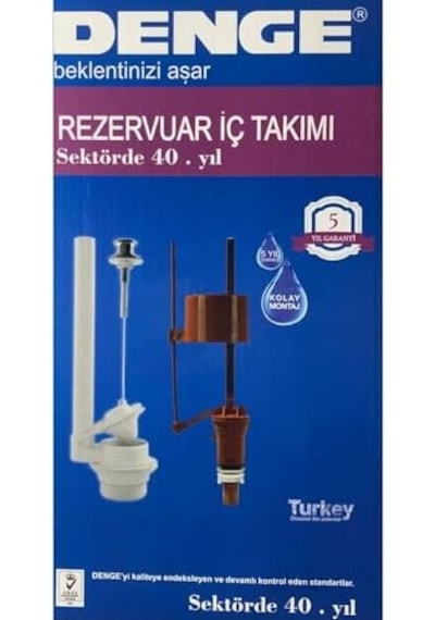 Denge Çekmeli Klozet Rezervuar Iç Takım Açık Ahşap