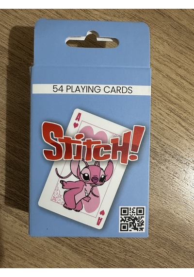 Stitch Figürlü İskambil Ve Poker Kartı