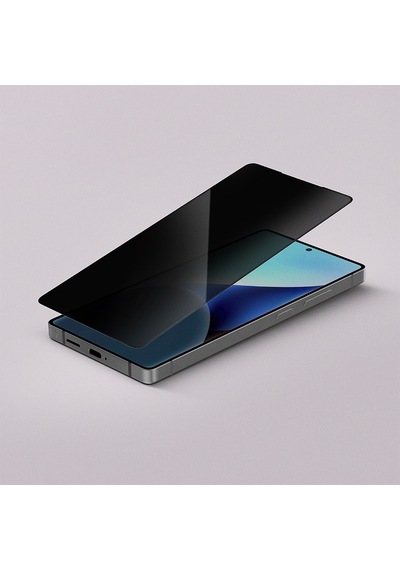 Galaxy Uyumlu S25 Ultra Amazingthing Radix Privacy Parmak İzi Bırakmayan Temperli Cam Ekran Koruyucu Siyah