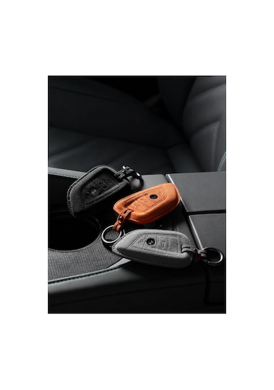 BMW F1 2 3 5 7 8 Serisİ G20 G30 G60 Lüks Anahtar Kılıfı Gri