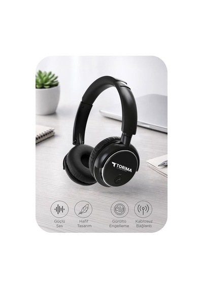 Özel Seri Müzik Aksesuarı Kablosuz Cihaz Ses Dinleme Bluetooth Kulaklık Hd20 Siyah
