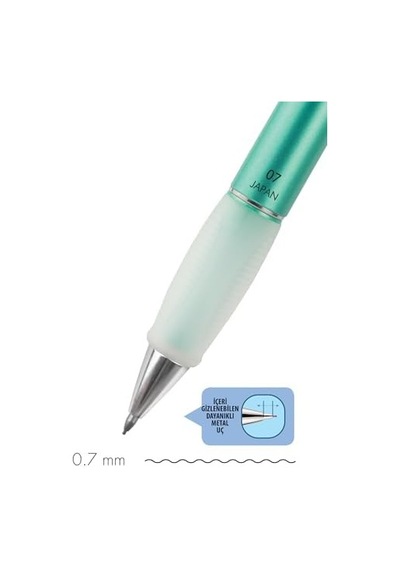 Mekanik Kurşun Kalem, Metalik Yeşil, 0.7 Mm -
