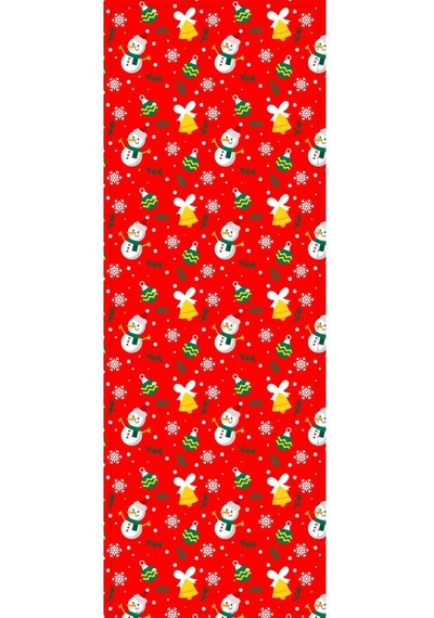 Kırmızı Christmas Desen Premium Masa Örtüsü Runner Rnr565n11