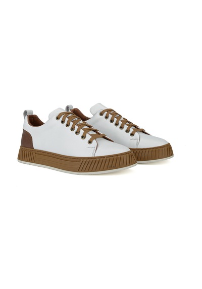 Ziya Erkek Hakiki Deri Günlük Sneaker 161983z870 Beyaz 161983z870 500 40