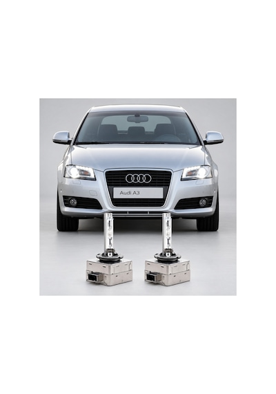 Audı A3 8p1 Makyajlı 2008-2012 D3s 6000k Beyaz Xenon Far Ampulü 2 Adet Takım