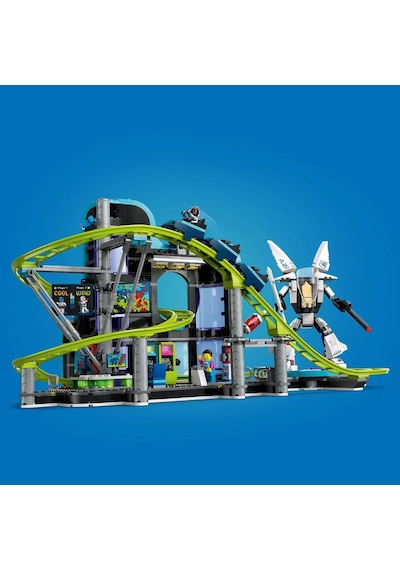 LEGO® City Robot Dünyası Hız Treni Parkı 60421 - 8 Yaş & Üzeri Çocuklar için Yaratıcı Oyuncak Yapım Seti (986 Parça)