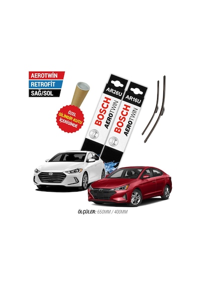 Bosch Aerotwin Hyundai Elantra Silecek Takımı (2016-2023)