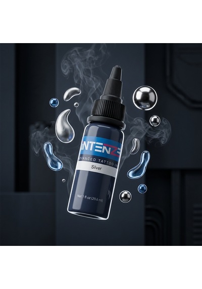 Intenze Silver Gümüş Gri Dövme Boyası 1oz - 30ml